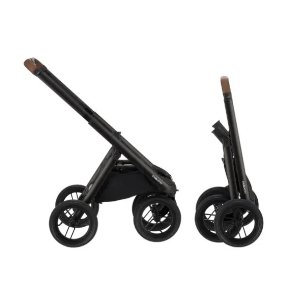 Dubatti One E6 Kinderwagen Dark Brown / Walnut Brown | Dubatti by Römer Autostoeltje Babysafe Pro | Vario Base 5Z