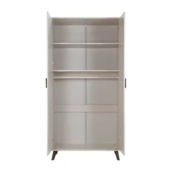 Europe Baby Olivia II Ledikant 60 x 120 cm - Oatmeal / Walnoot - Retro