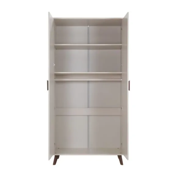 Europe Baby Olivia II Ledikant 60 x 120 cm - Oatmeal / Walnoot - Retro