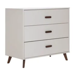Europe Baby Olivia II Ledikant 60 x 120 cm - Oatmeal / Walnoot - Retro