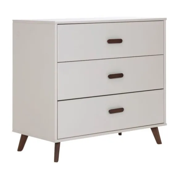 Europe Baby Olivia II Ledikant 60 x 120 cm - Oatmeal / Walnoot - Retro