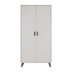 Europe Baby Olivia II Ledikant 60 x 120 cm - Oatmeal / Walnoot - Retro