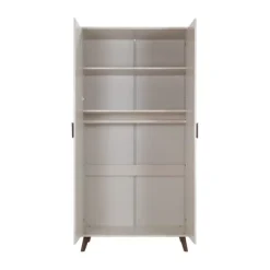 Europe Baby Olivia Kledingkast - 2-Deurs - Oatmeal - Retro