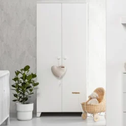 Europe Baby Sarah Kledingkast 2-Deurs Wit