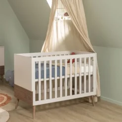 Europe Baby Sev Ledikant 60 x 120 - Oatmeal/Walnoot