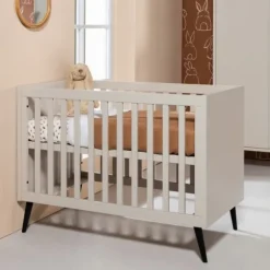Europe Baby Sterre Babybed - Oatmeal / Zwart - 60 x 120 cm