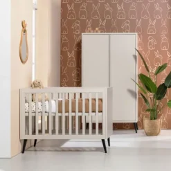 Europe Baby Sterre Babybed - Oatmeal / Zwart - 70 x 140 cm