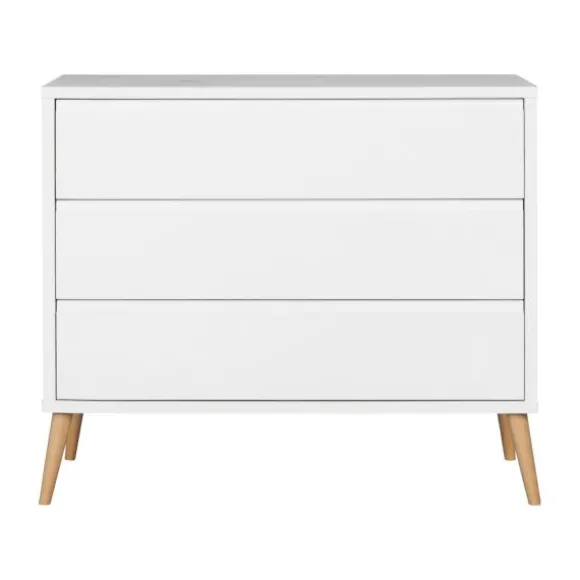 Europe Baby Sterre Babykamer Wit / Naturel | Ledikant 60 x 120 cm + Commode