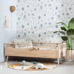 Europe Baby Sterre Bed - 70 x 150 cm - Oatmeal