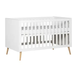 Europe Baby Sterre Ledikant - 70 x 140 cm - Wit / Naturel