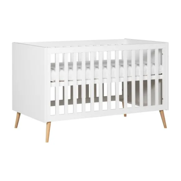 Europe Baby Sterre Ledikant - 70 x 140 cm - Wit / Naturel