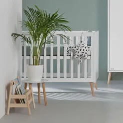 Europe Baby Sterre Ledikant - 70 x 140 cm - Wit / Naturel