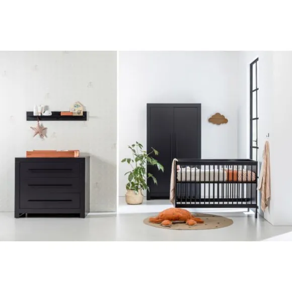Europe Baby Vittoria III Kledingkast 3-Deurs Zwart