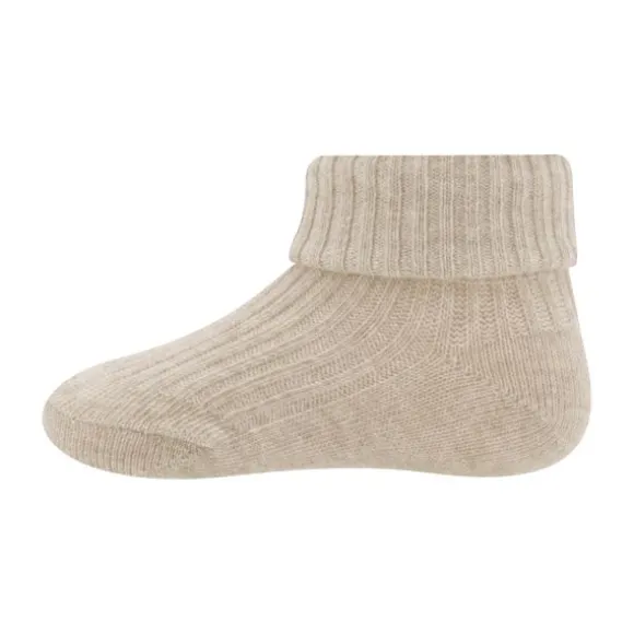 Ewers Rib Sokjes - Beige Melange - Maat 16/17