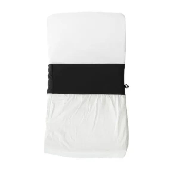 Fedde & Kees Nunki Wieglaken Zwart / Off White 40 x 80/90 cm