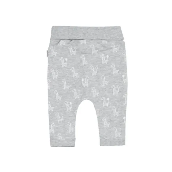 Feetje AOP Giraffe Broekje Grijs Melange Mt. 56