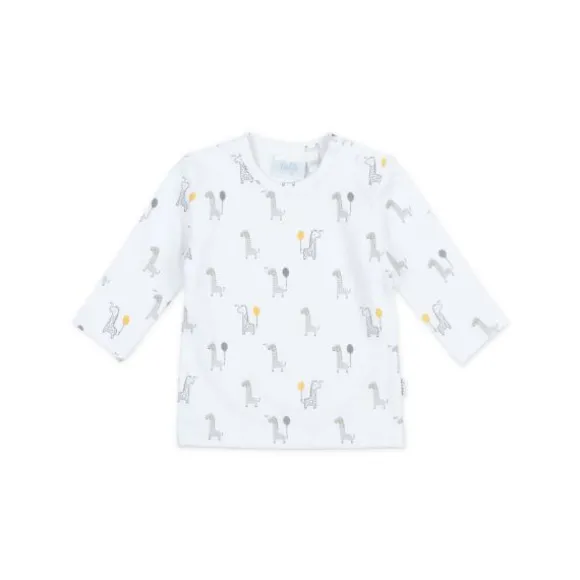 Feetje AOP Giraffe T-Shirt Lange Mouwen Wit Mt. 44