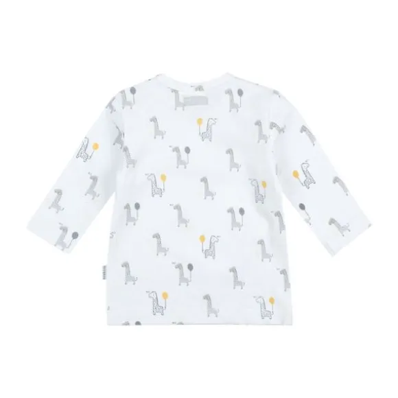 Feetje AOP Giraffe T-Shirt Lange Mouwen Wit Mt. 44