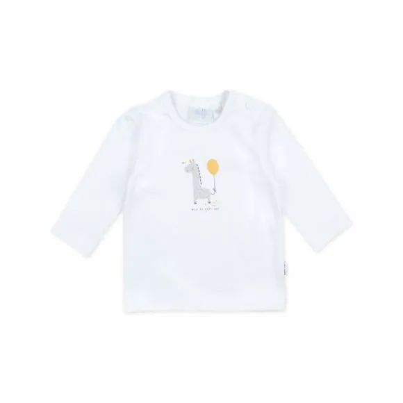 Feetje Giraffe T-Shirt Lange Mouwen Wit Mt. 44