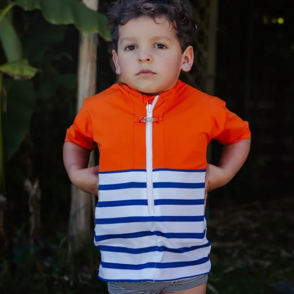 Floatee Anti-Verdrinking T-shirt Korte Mouwen - 2 Jaar - Oranje