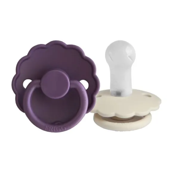 FRIGG Daisy Fopspeen - 6-18 Mnd - 2 Stuks - Latex - Violet Dream / Lilac