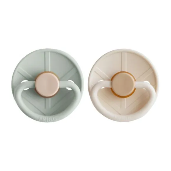 FRIGG Little Viking Fopspeen - 0-6 Mnd - 2 stuks - Sage/Cream