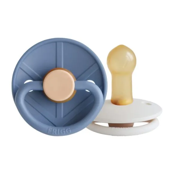 FRIGG Little Viking Fopspeen - 0-6 Mnd - 2 stuks - Ocean View/Cream
