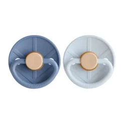 FRIGG Little Viking Fopspeen - 0-6 Mnd - 2 stuks - Ocean View/Powder Blue