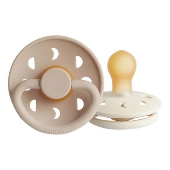 FRIGG Moon Fopspeen Cream / Sage 0-6 Mnd 2 Stuks