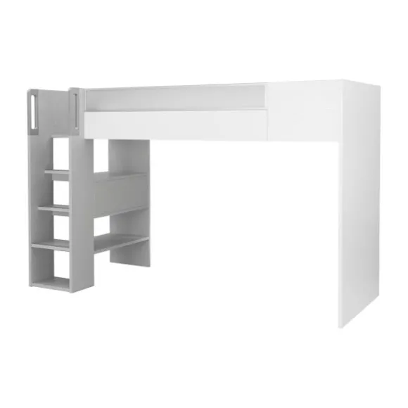 Gaultier Dimix Hoogslaper - 90 x 200 cm - Wit/Grijs