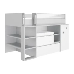 Gautier Dimix Ultracompacte Hoogslaper - 90 x 200 cm - Gestructureerd Eikenhout