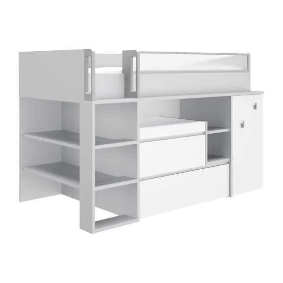 Gautier Dimix Ultracompacte Hoogslaper - 90 x 200 cm - Gestructureerd Eikenhout