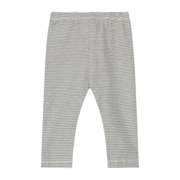 Gray Label Baby Leggings - GOTS - Grey Melange/Cream - 0-3M