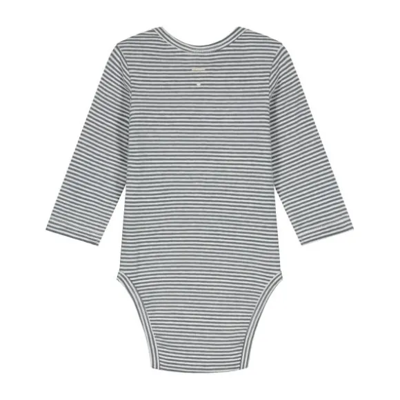 Gray Label Romper - Maat 0-3 Mnd - Blue Grey/Cream