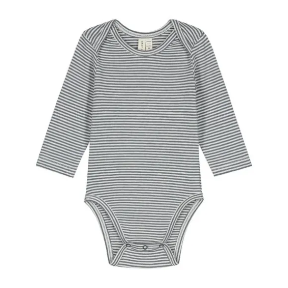 Gray Label Romper - Maat 0-3 Mnd - Blue Grey/Cream
