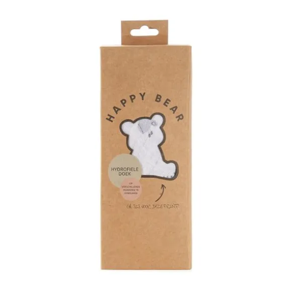 HappyBear Blue Giraffe Hydrofiel Luier 120 x 120 cm