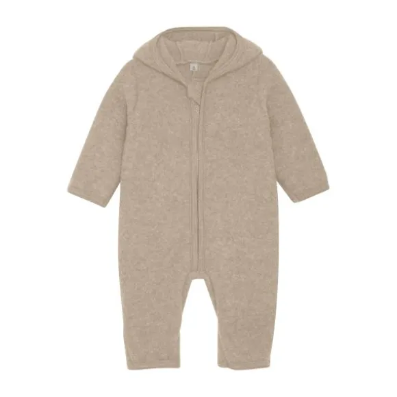 HUTTEliHUT - Boxpakje - Wool Fleece - Camel Melange - mt.62