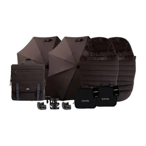 iCandy Double / Twin Accessoires Bundel – Pecan
