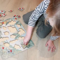 Jep! Kids Houten Knopjespuzzel - Jungle - Multicolor