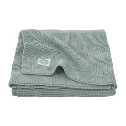 Jollein Basic Knit Ledikantdeken Forest Green 100 x 150 cm
