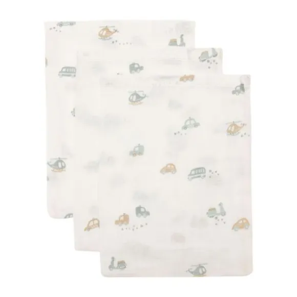 Jollein Bloomy Washandje - 3 Stuks - 15 x 20 cm - Hydrofiel