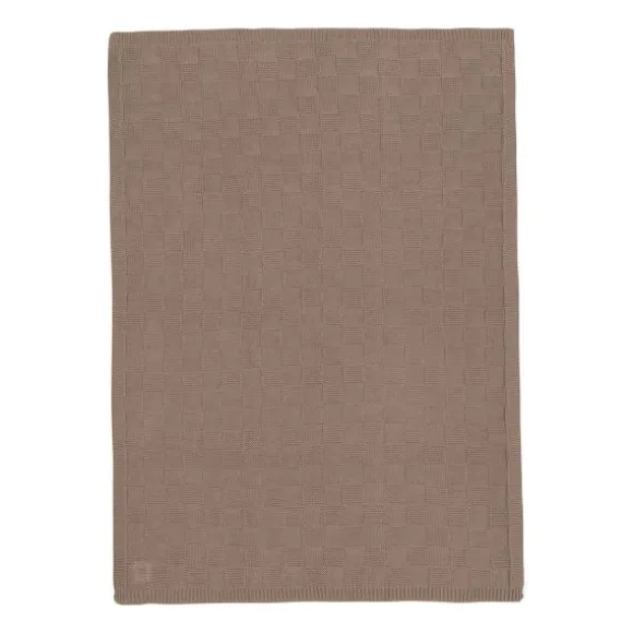 Jollein Deken Wieg - Box Knit - 75 x 100 cm - Warm Sand