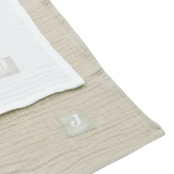 Jollein Hydrofiel Doek - 115 x 115 cm - Olive Green / Ivory - 2 Stuks