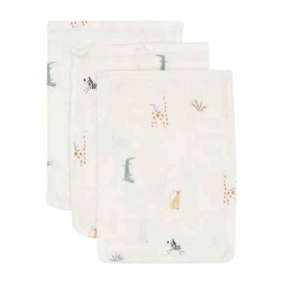 Jollein Jungle Jambo Washandje - 3 Pack - 15 x 20 cm - Hydrofiel