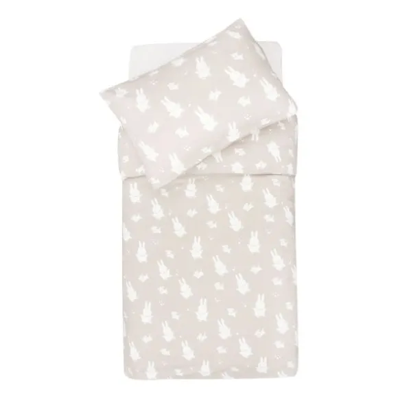 Jollein Miffy en snuffy Dekbedovertrek - Nougat - 100 x 140 cm