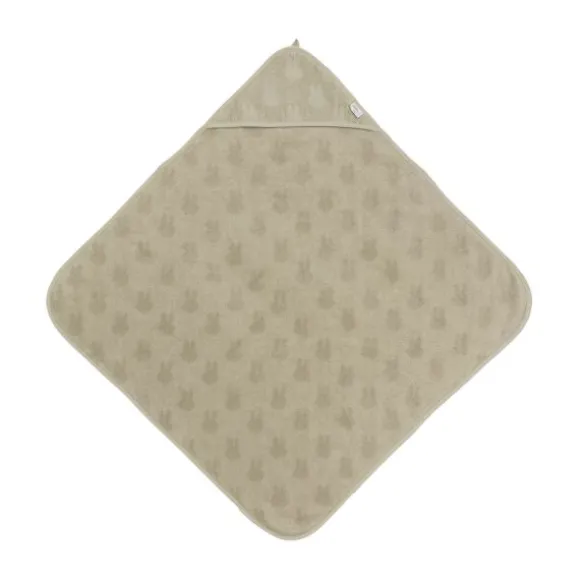 Jollein Miffy Jacquard Badcape - Badstof - Olive Green