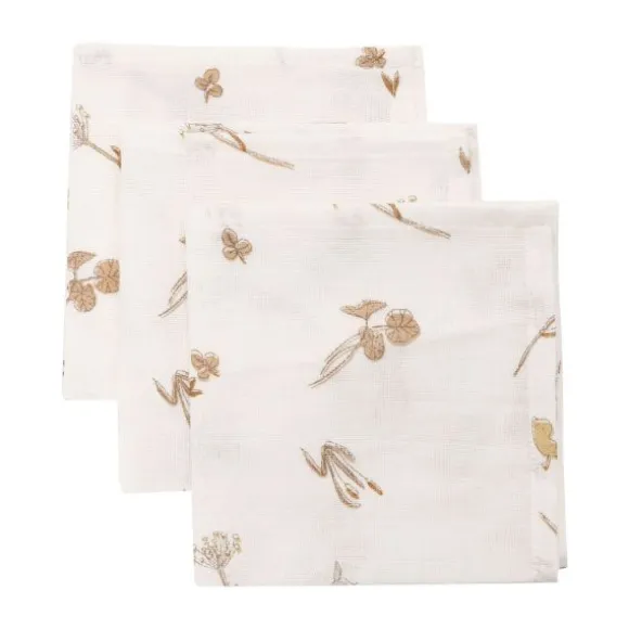 Jollein Riverside Monddoekje - 3 Pack - 31 x 31 cm - Hydrofiel