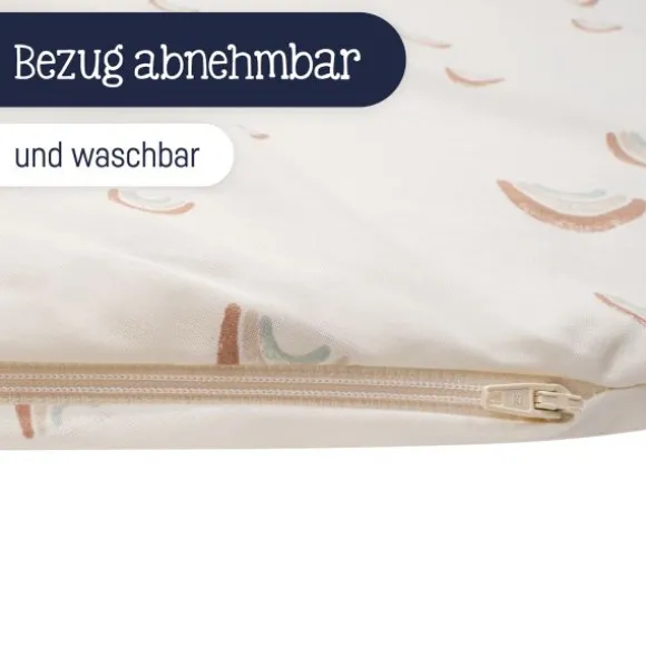 Julius Zöllner Organic Voedingskussen Hoes Nappi – Roze – Birdy – 190 cm