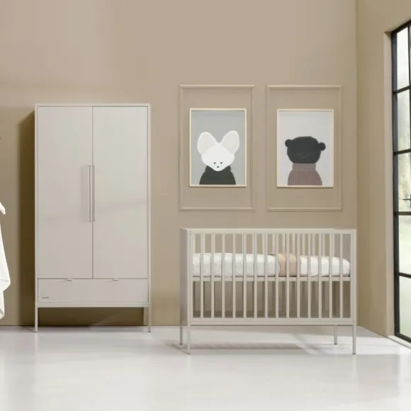 Kidsmill Amy Babykamer Oatmeal | Bed 60 x 120 cm + Commode Breed