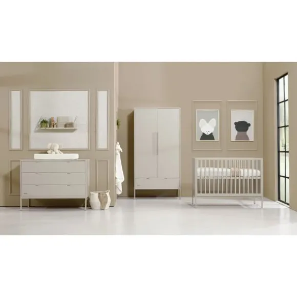 Kidsmill Amy Babykamer Oatmeal | Bed 60 x 120 cm + Commode Breed